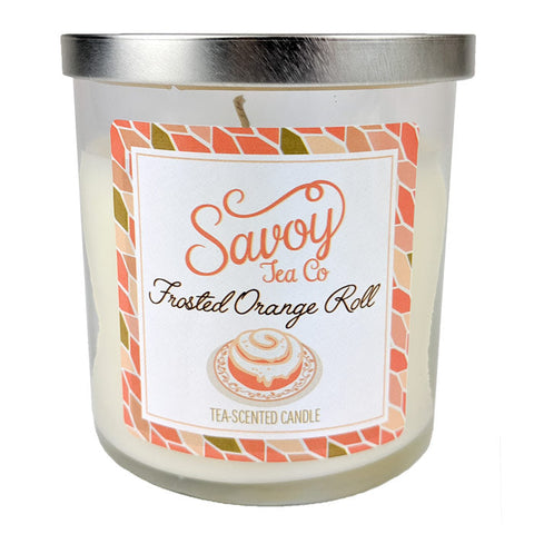 Tea Candle 8oz - Frosted Orange Roll