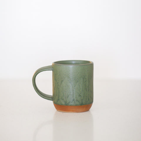 Green Botanical Mug