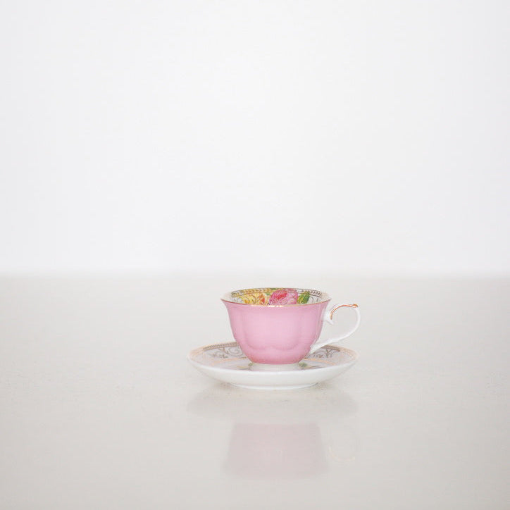 Floral Teacup and Saucer