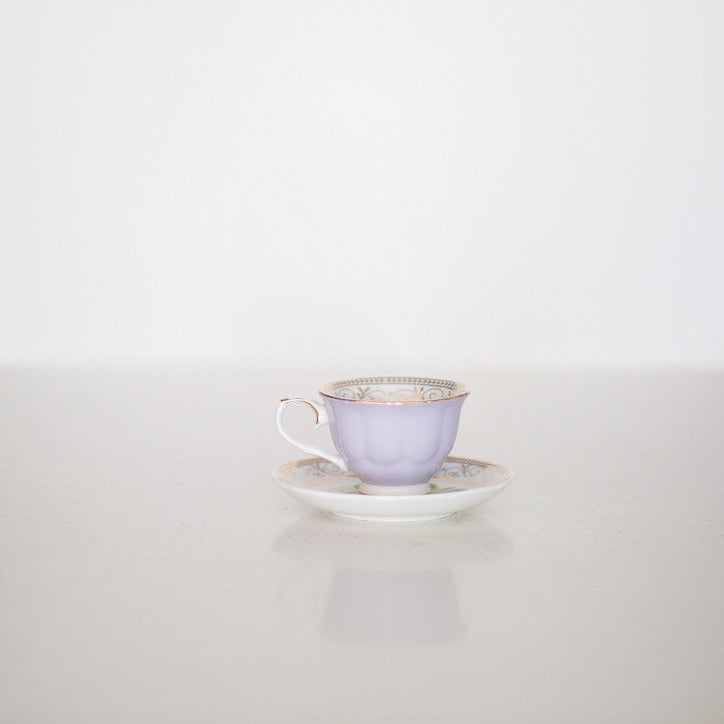 Floral Teacup and Saucer