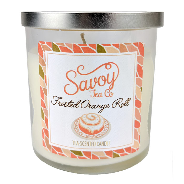 Tea Candle 8oz - Frosted Orange Roll