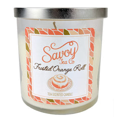 Tea Candle 8oz - Frosted Orange Roll